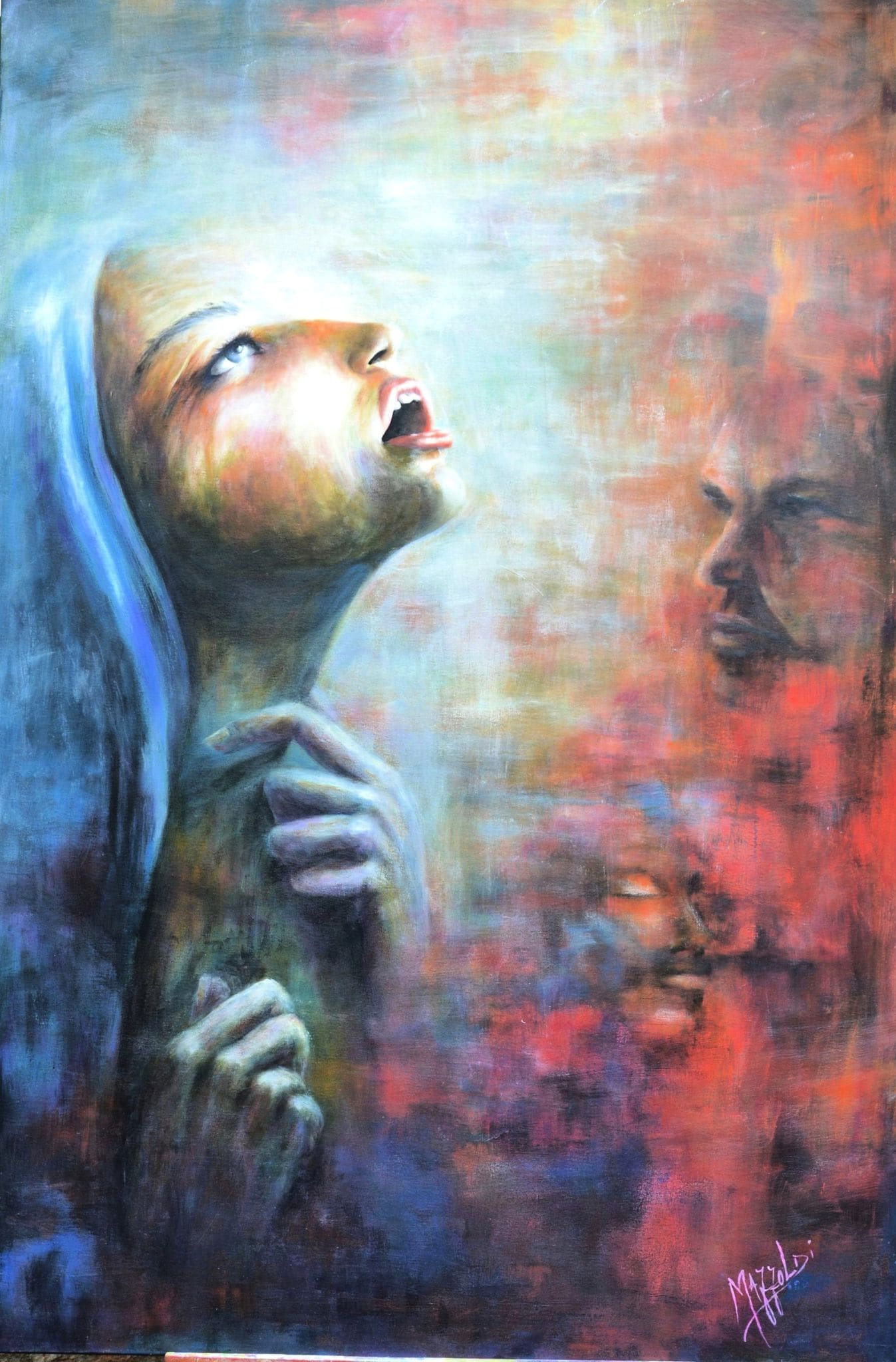 Disperazione — Aurora Mazzoldi, acrilico su tela — 90x135 cm