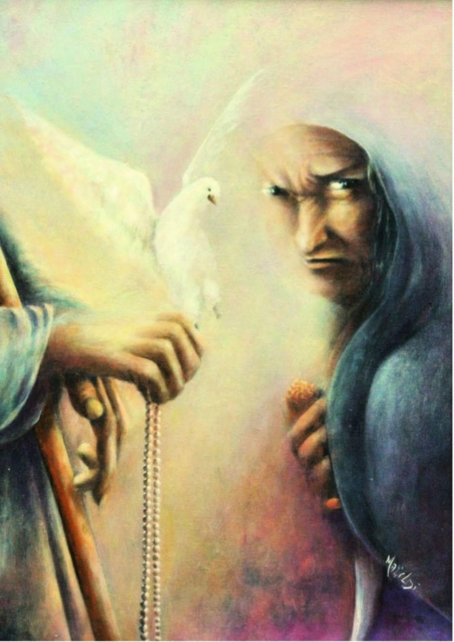 Echi — Aurora Mazzoldi, acrilico su pannello telato — 50x70 cm
