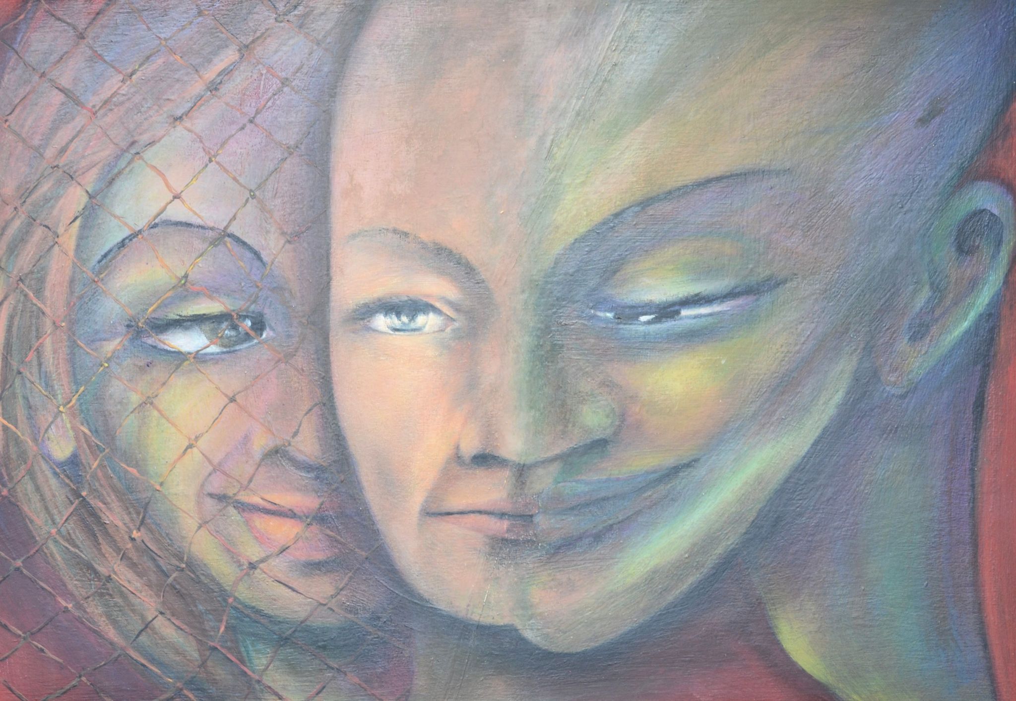 Identificazione — Aurora Mazzoldi, acrilico su pannello telato — 60x40 cm