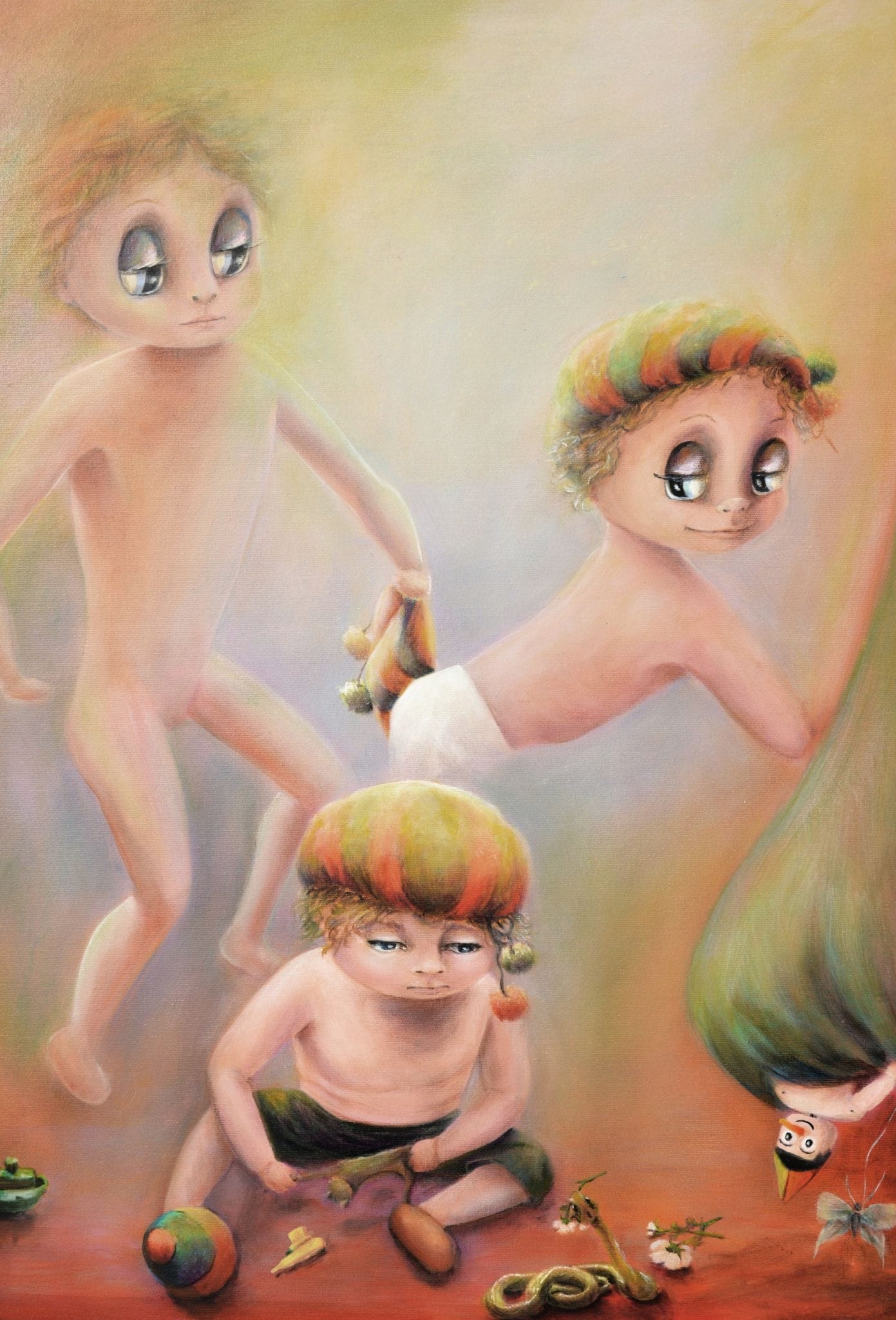 La Discesa — Aurora Mazzoldi, acrilico su pannello telato — 60x80 cm