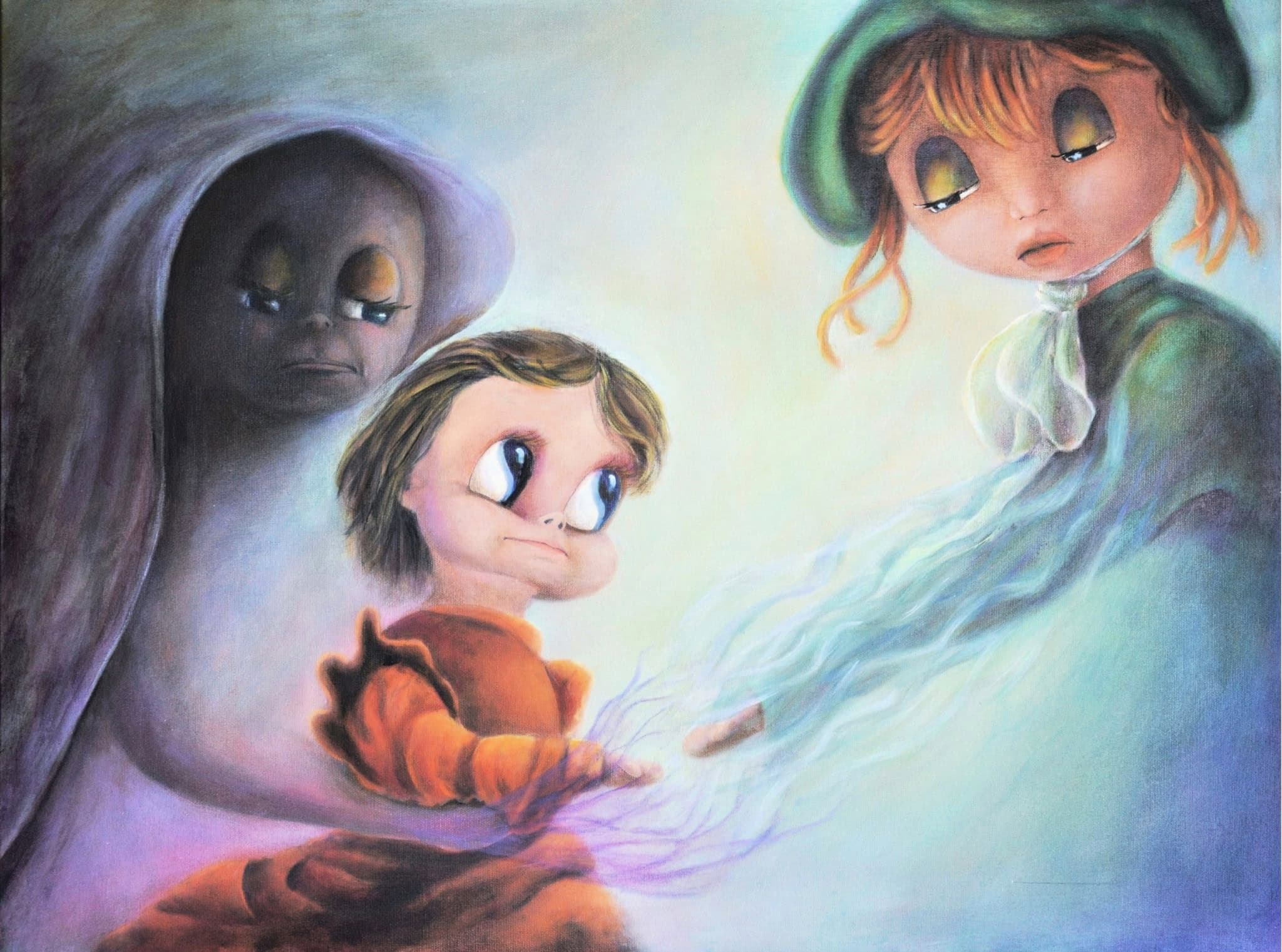 La Vittima — Aurora Mazzoldi, acrilico su pannello telato — 80x60 cm