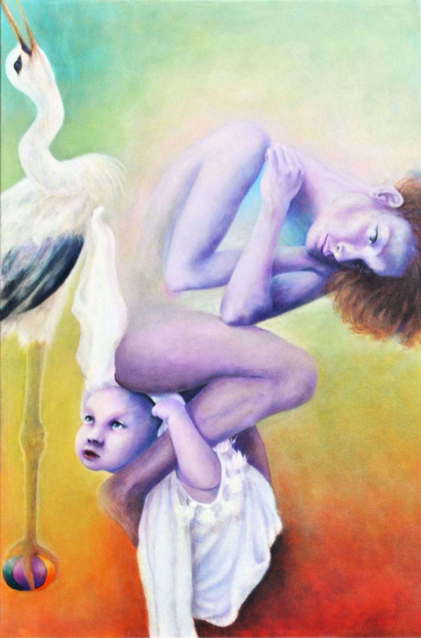 Il Gioco — Aurora Mazzoldi, acrilico su tela — 90x135 cm
