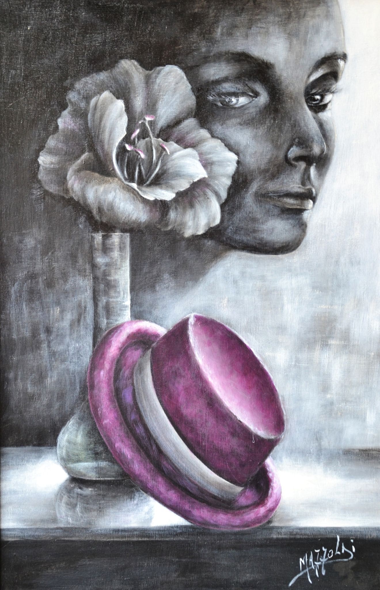 Rimembranze — Aurora Mazzoldi, acrilico su pannello telato — 40x60 cm