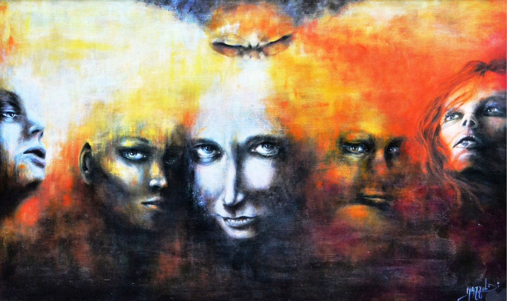 Streghe — Aurora Mazzoldi, acrilico su tela